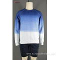 Men's gradient color sweatshirt without hood